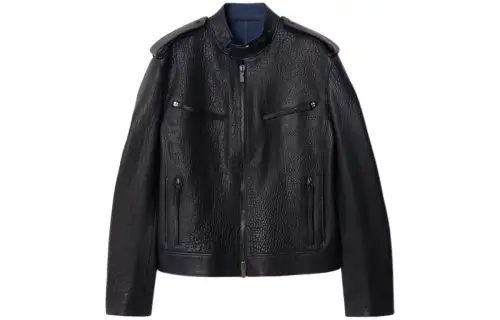 Burberry Zip-up Leather Jacket