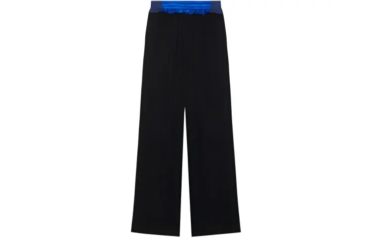 Balenciaga Casual Pants Women's Black Moderate Straight Fit Pants