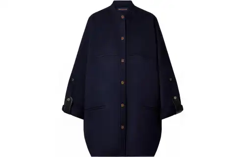 Lv Boxy Button Up Coat