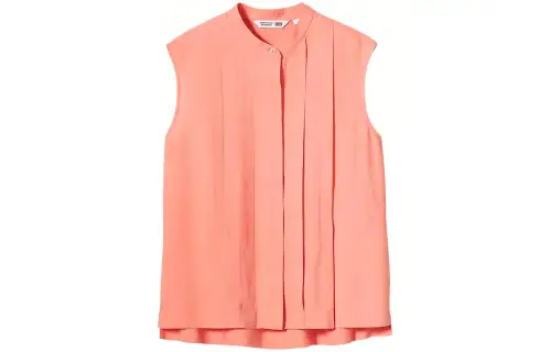 UNIQLO X CDC Vests Women's Peach Pink Crew Neck Moderate Other