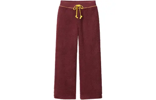 UNIQLO x JW Anderson Straight Fit Pants Moderate Casual Pants Women's Dark Red