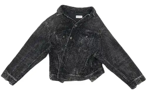 【Previous Season】rhinestone-embellished denim jacket