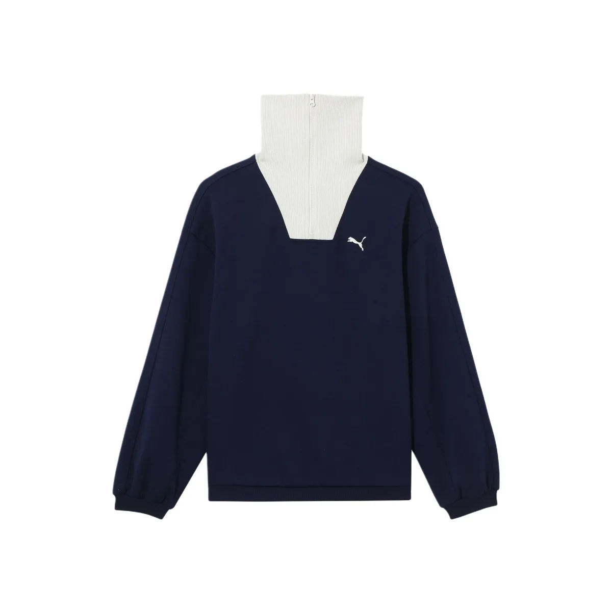 PUMA COLLECTIVE SS25 FEMME HALF ZIP CREW Sweatshirt Women's Marine Blue