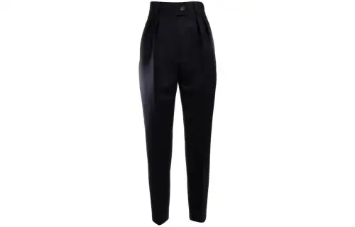 MIU MIU Casual Pants Women's Black Moderate Tapered Pants