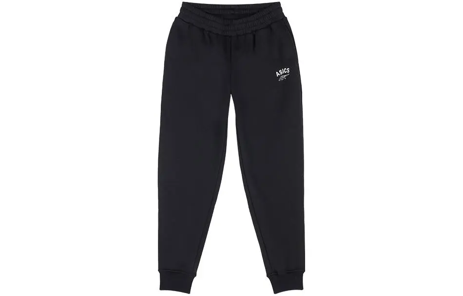 ASICS Knitted Sweatpants Women's Black Moderate Cuffed Pants