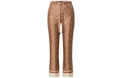 LOUIS VUITTON Casual Pants Women's Brown