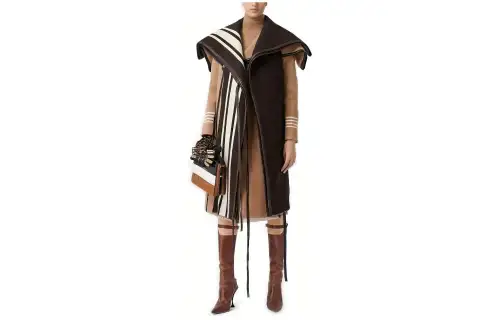 Burberry Cloaks Women's Brown Moderate