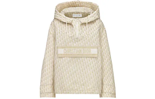 DIOR Quarterly New Products Cropped Coats Women's Gold Hooded Moderate