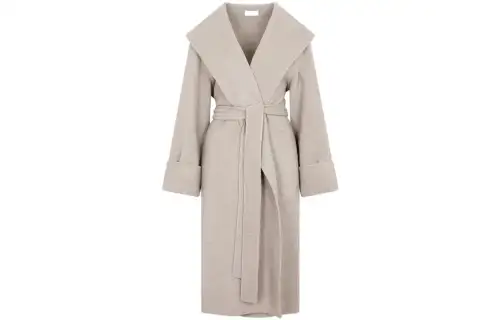 THE ROW Coats Women's Gray V Neck Moderate
