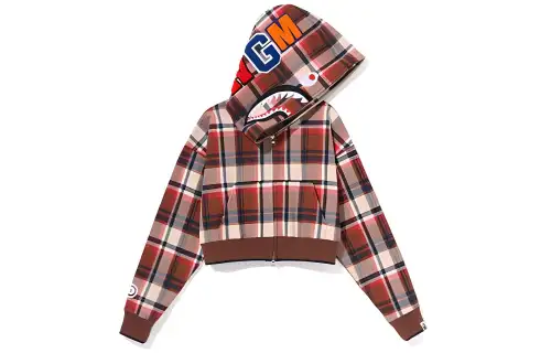 A BATHING APE Short shark with zipper, jacket with hood