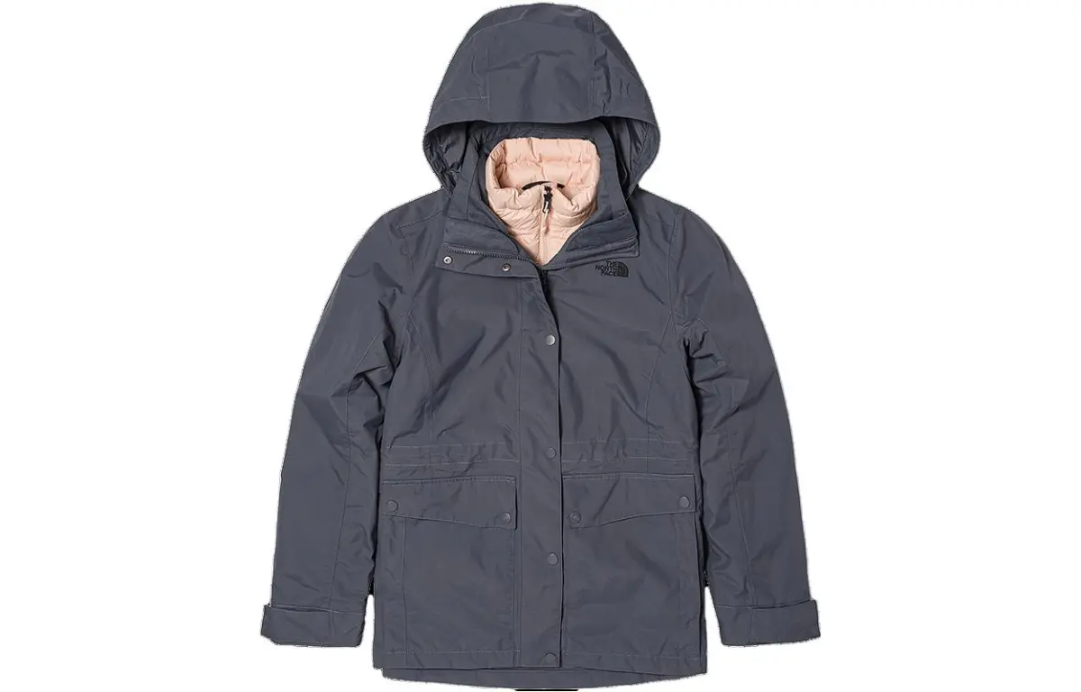 THE NORTH FACE Urban Exploration Waterproof And Windproof To Keep Warm Windbreaker Jacket Women's Gray