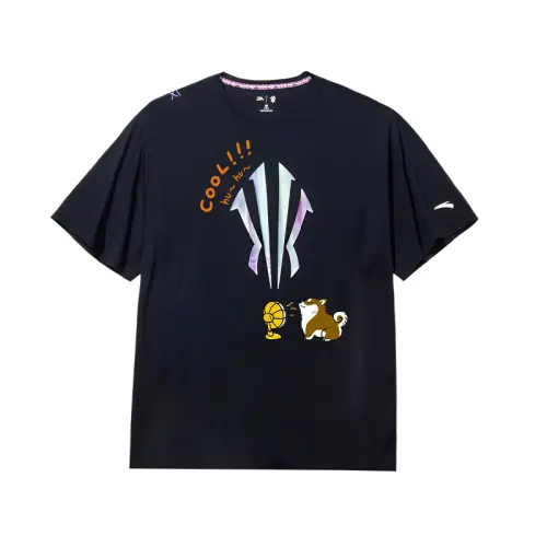 Anta Basketball Collection T Shirt Unisex Basic Black