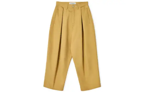 LOEWE Casual Pants Women's Beige Moderate Straight Fit Pants