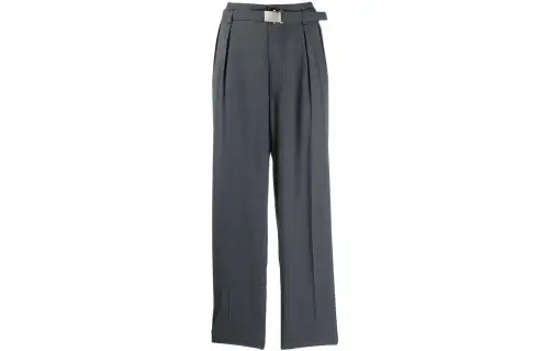 MIU MIU Knitted Sweatpants Women's Gray Moderate Other