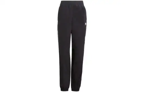 Adidas Originals Knitted Sweatpants Women's Black Moderate Cuffed Pants