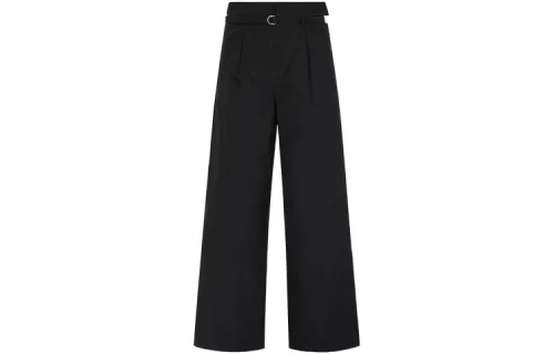 EVISU Casual Pants Women's Dark Gray Moderate Wide Leg Pants