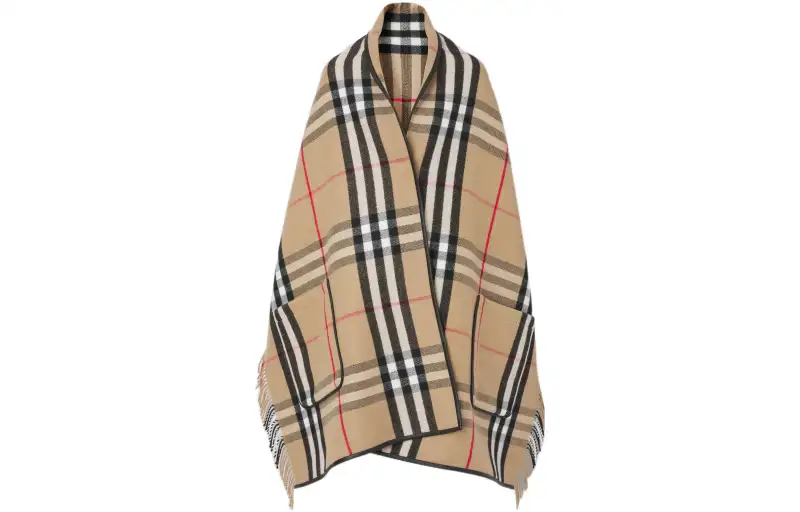 Burberry Women's Wool And Cashmere Mantel Coat Beige