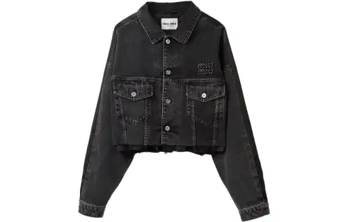 MIU MIU Logo patch Denim Jacket