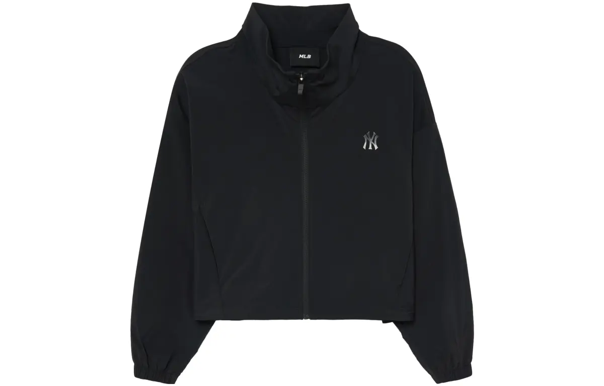MLB Cropped Coats Women's Black Stand Collar Moderate