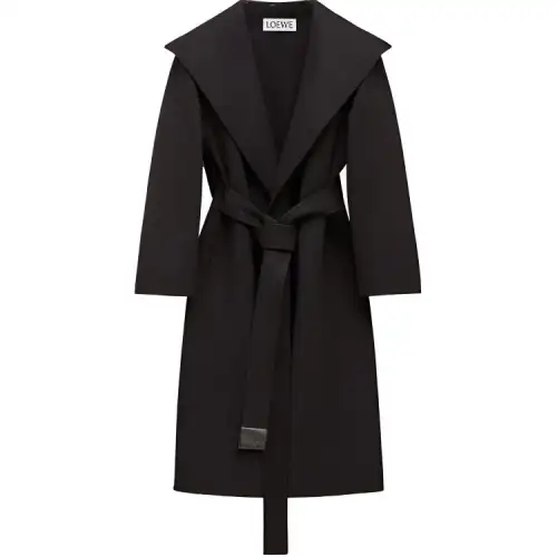 LOEWE Coats Women's Black Lapel Moderate