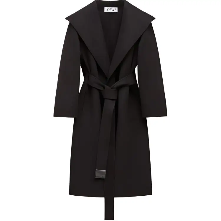 LOEWE Coats Women's Black Lapel Moderate
