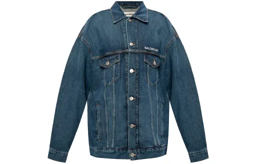 Balenciaga Logo Denim Jacket 'Daddy Wash'
