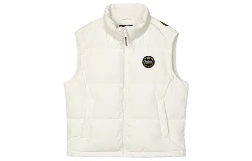 Skechers Down Vests Women's White Stand Collar Moderate Other