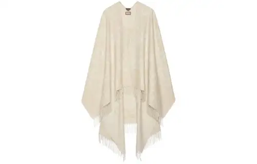 GUCCI Jumbo-GG Cashmere Cape