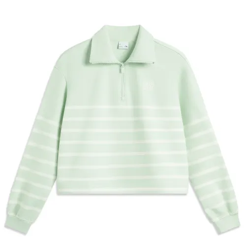 Li Ning Sports Life Collection Sweatshirt Women's Ice Fat Green