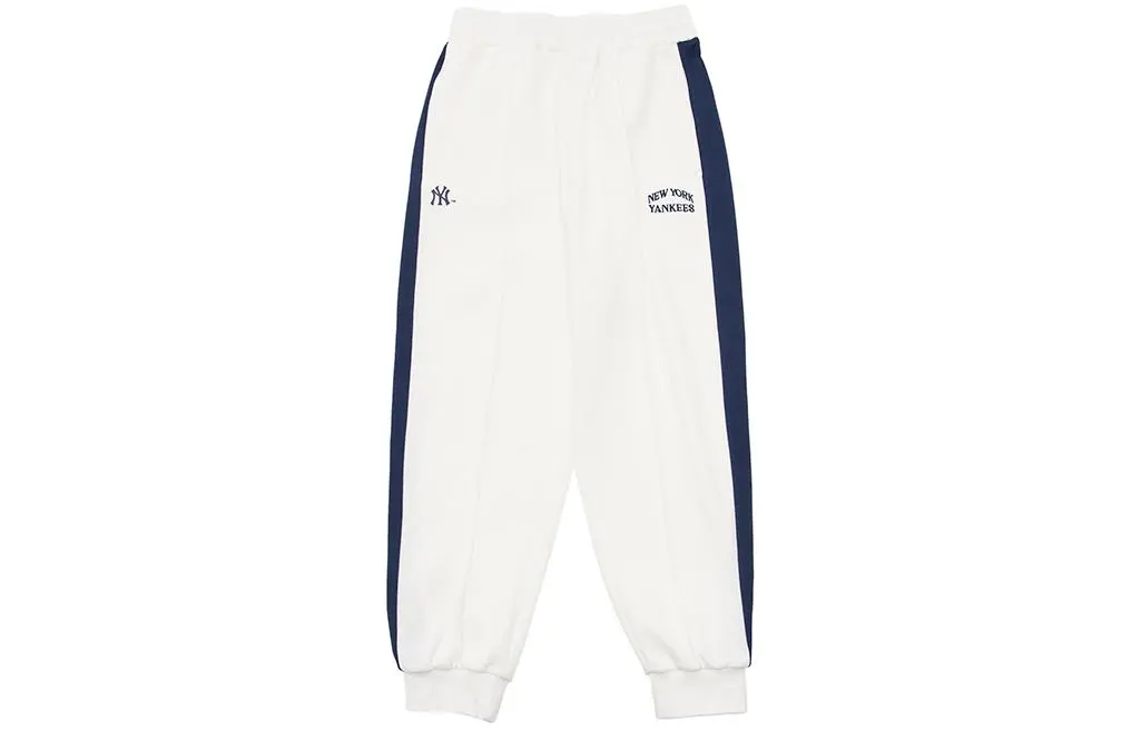 MLB New York Yankees Casual Pants Unisex Ivory Moderate Cuffed Pants