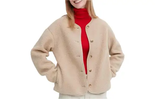 UNIQLO Velvet feel Coat Women's Beige
