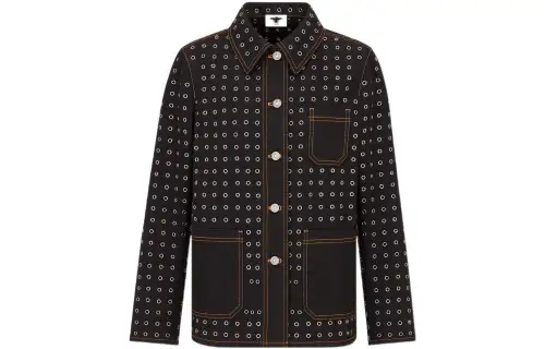 DIOR Quarterly New Products FW22 Denim Jacket Women's Black