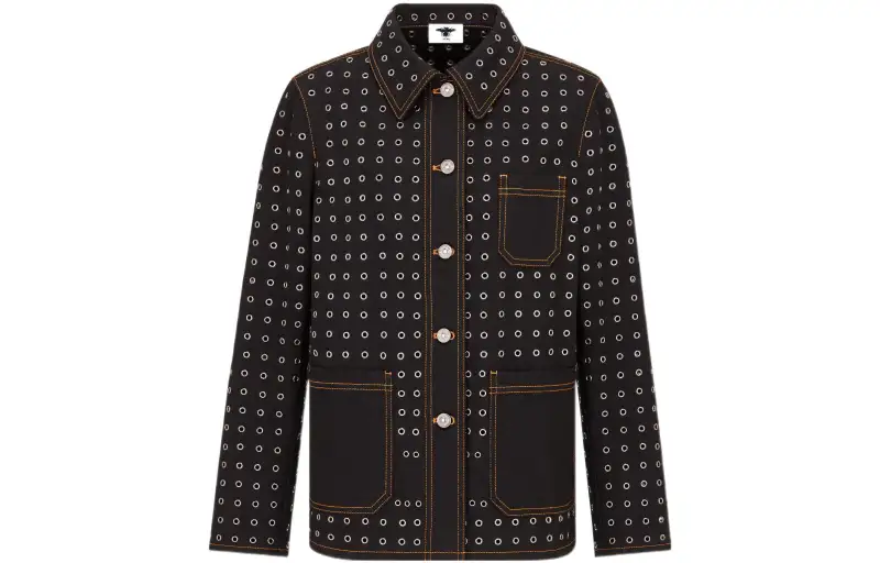 DIOR Quarterly New Products FW22 Denim Jacket Women's Black
