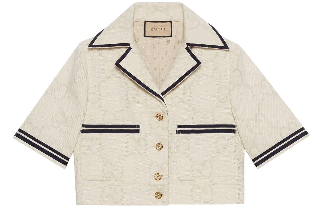 【Previous Season】maxi-GG pattern cropped jacket