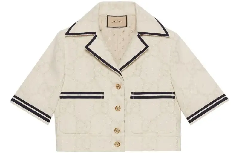【Previous Season】maxi-GG pattern cropped jacket