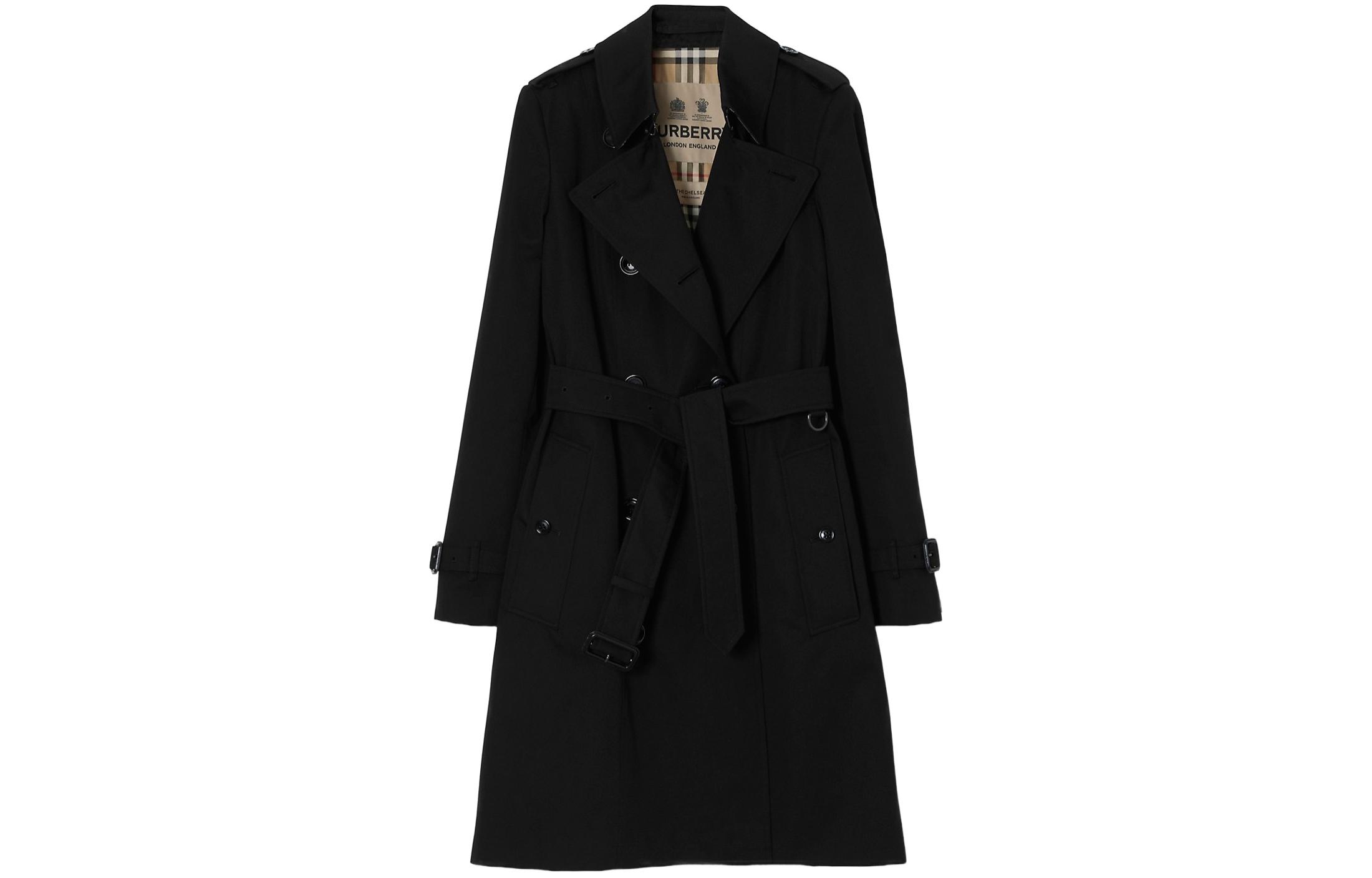 Женский тренч Burberry SS24 (черный)