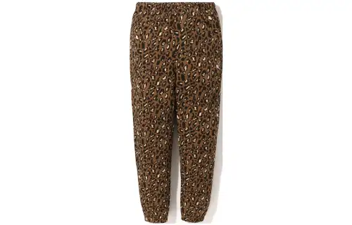 A BATHING APE Knitted Sweatpants Women's Moderate Cuffed Pants