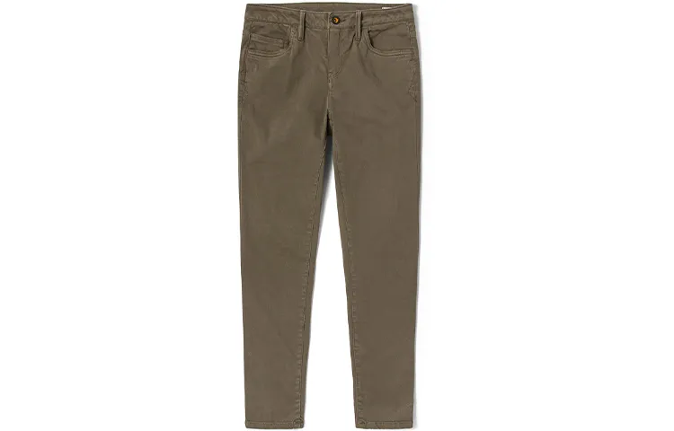 Timberland Casual Pants Women's Army Green Moderate Slim Fit Pants