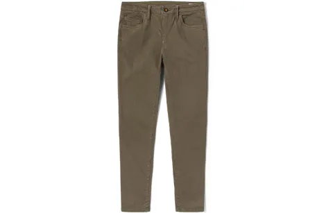 Timberland Casual Pants Women's Army Green Moderate Slim Fit Pants