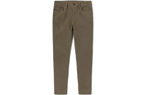 Timberland Casual Pants Women's Army Green Moderate Slim Fit Pants