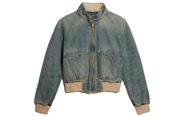 denim bomber jacket