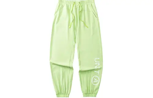 Anta Straight Fit Pants Moderate Sweatpants Women's Green