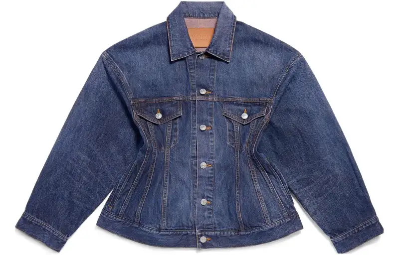 Balenciaga Hourglass Jacket 'Dark Indigo/Madder'