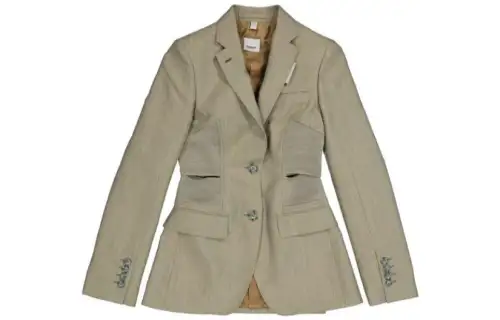 Burberry Business Suit Coat Women's Gray