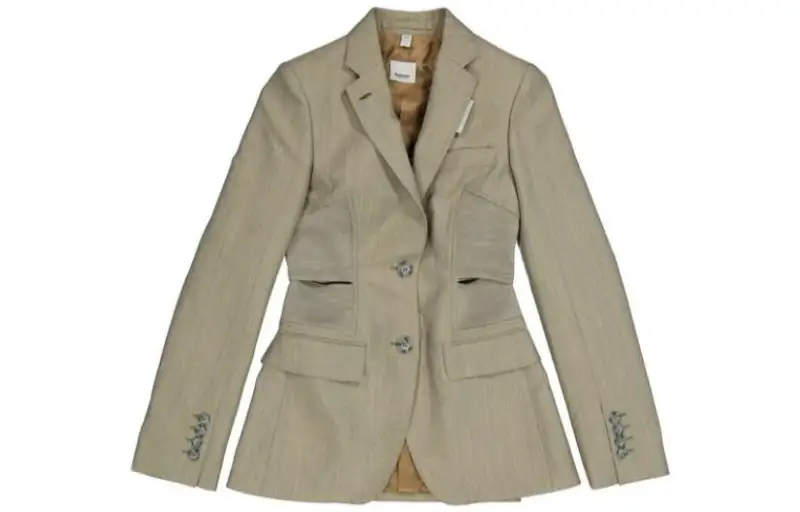 Burberry Business Suit Coat Women's Gray