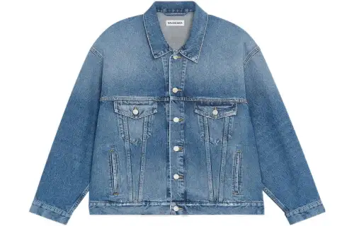 Balenciaga SS22 Denim Jacket Women's Indigo