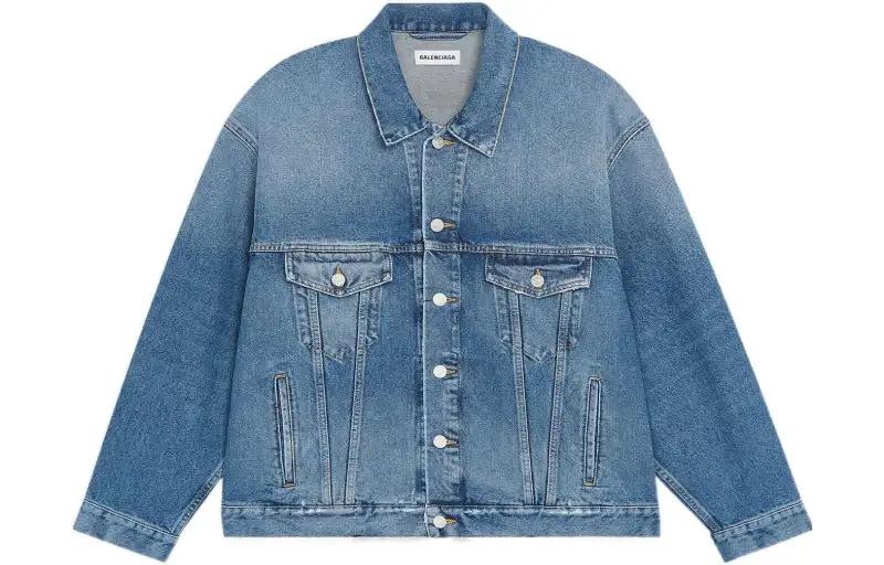 Balenciaga SS22 Denim Jacket Women's Indigo