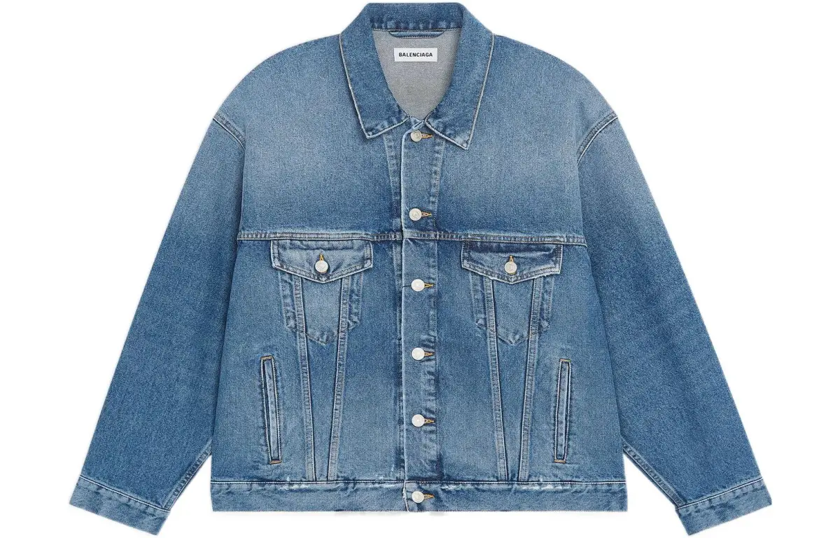 Balenciaga SS22 Denim Jacket Women's Indigo