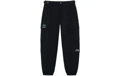 Li Ning China Li Ning Casual Pants Women's Black Moderate Cuffed Pants