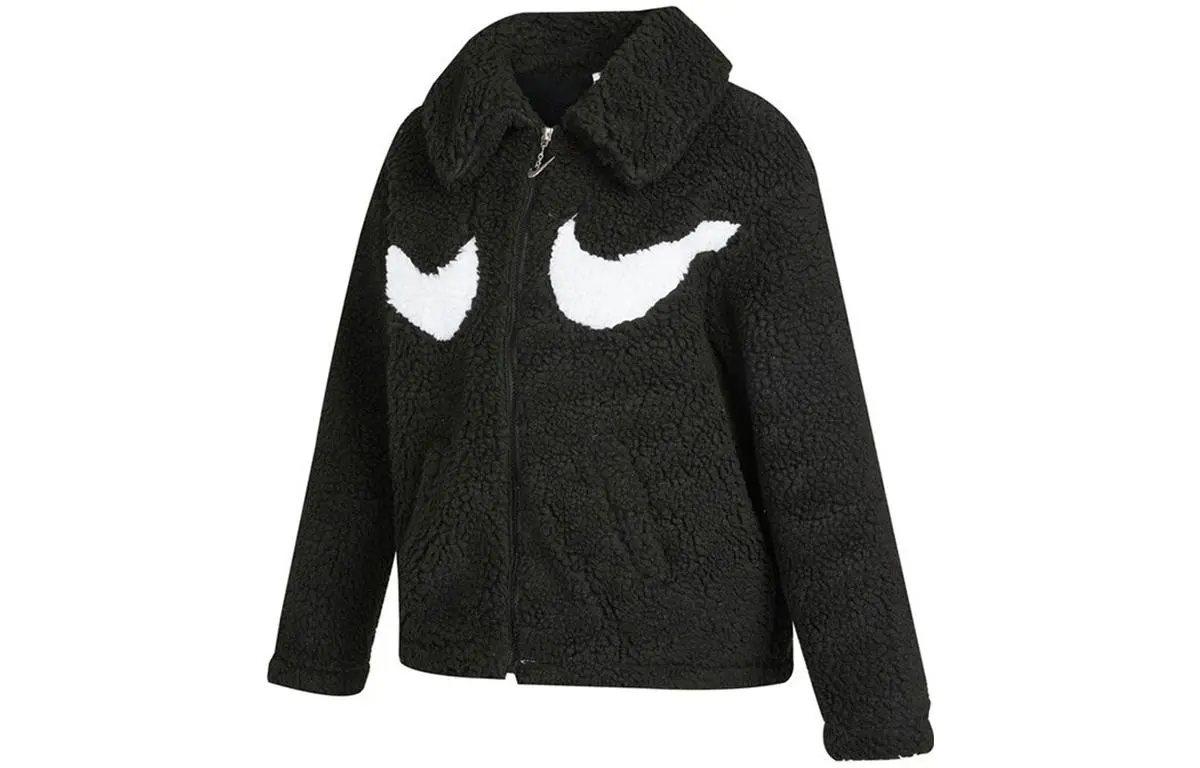 Nike Swoosh Women'ss Full Zip Jacket Asia Sizing Black/White